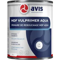 Finale Uitverkoop Avis MDF Vulprimer Aqua 1L Wit