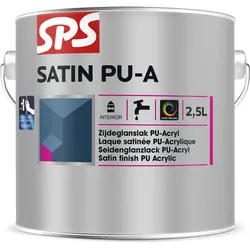 SPS Satin PU-A lak acryl 2,5L wit Hoge Kwaliteit