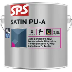 SPS Satin PU-A lak acryl 2,5L RAL9010 Koopje