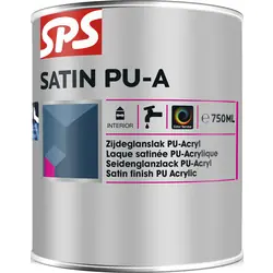 Express Levering SPS Satin PU-A lak acryl 750ml RAL9010