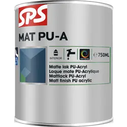 SPS Mat PU-A lak acryl 750ml RAL9010 Beste Prijs