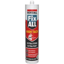 Goedkoop Soudal Fix All High Tack Zwart 290ml