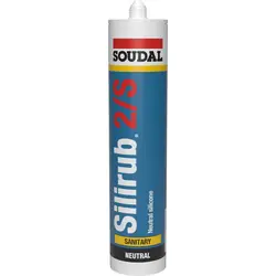 Soudal Silirub 2/S Siliconenkit RAL9002 Grijs-Wit 300ml Op = Op