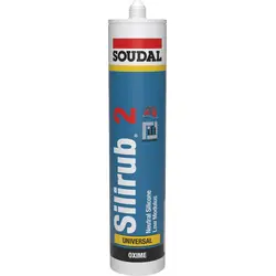 Soudal Silirub 2 Siliconenkit Transparant Grijs 300ml Gratis Retour
