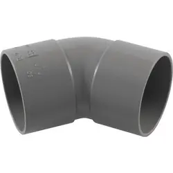Favoriet PVC bocht 45º 50mm 2x lijmmof