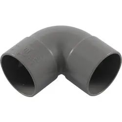 Nieuw PVC bocht 90° 50mm 2x lijmmof