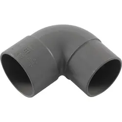 PVC bocht 90° 50mm 1x lijmmof Direct Beschikbaar