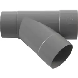 Direct Beschikbaar PVC HWA T-Stuk 45º 80mm 2x mof