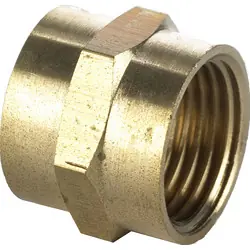 Populair BPE Gasdraadfitting sok 1/2"x1/2" Bn.Dr.