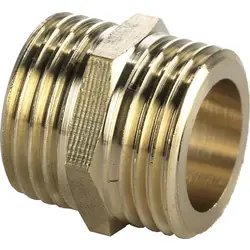 BPE Gasdraadfitting dubbele nippel 1/2"x1/2" Bt.Dr. Tijdelijk Beschikbaar
