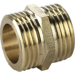BPE Gasdraadfitting dubbele nippel 3/4"x3/4" Bt.Dr. Beperkte Voorraad