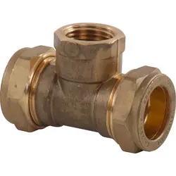 Knel T-stuk schroefbus 22x1/2"x22mm Weekendaanbieding
