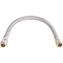 Koop Vandaag BPE RVS flexibele slang 35cm 12mm knel x 12mm knel
