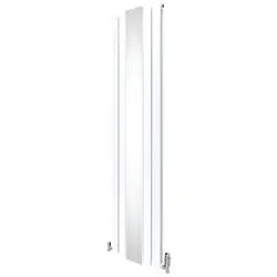 Platte spiegel radiatoren met TRV chroom kleppen 1800x425mm 1761W Express Levering