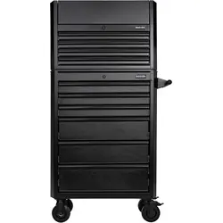 BUNKER® Gereedschapswagen met topkoffer Zwart 66x150x46cm Betrouwbaar