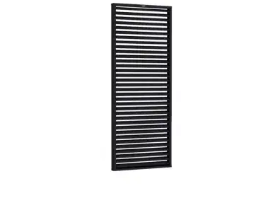 Populair Hillhout vuren Shutterscherm Excellent, 90x224cm, zwart gespoten.