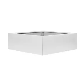 Bloembak vlak - WIT 120x120x40 Finale Uitverkoop