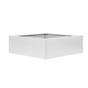 Tijdelijk Beschikbaar Bloembak vlak - WIT 120x120x60