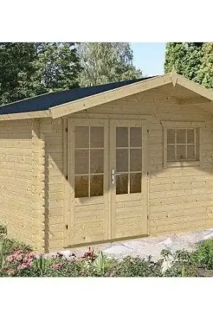 Gereduceerde Prijs Blokhut Ingmar 380 x 290 + 80 cm