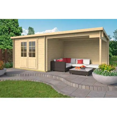 Blokhut Freddy 300 + 298 x 250 cm Must-Have