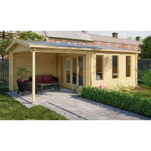 Blokhut Skeg 420 + 280 x 340 cm Weekendaanbieding