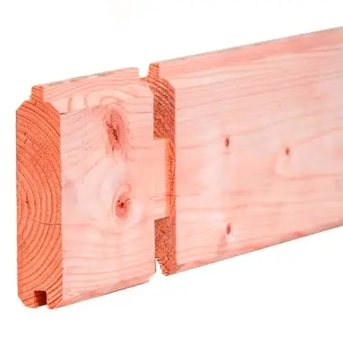 Gratis Retour Blokhut Skeg 420 + 280 x 340 cm red class wood geïmpregneerd