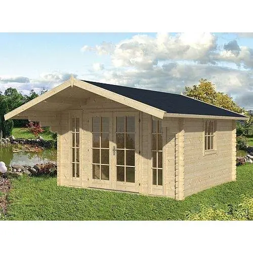 Blokhut Sören 380 x 380 + 150 cm Premium