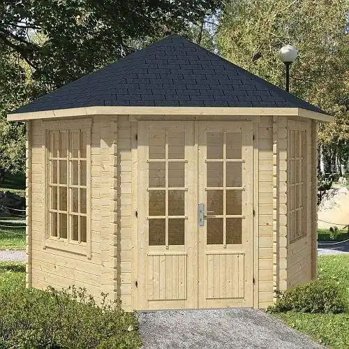 Lage Prijs Blokhut Nora 363 x 312 cm