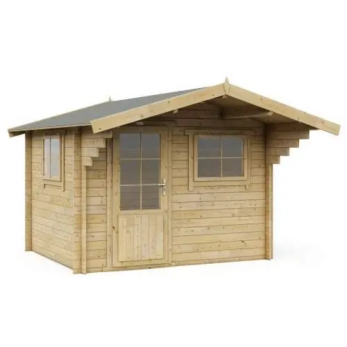 Blokhut 3026 Interflex 300 x 250 + 120 cm Nieuw