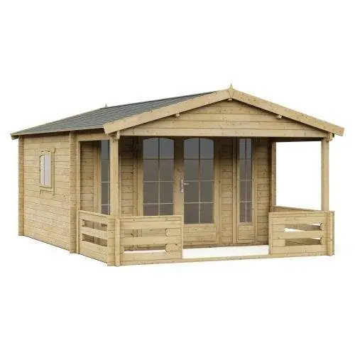 Beste Prijs Blokhut 3838L Interflex 380 x 380 + 200 cm