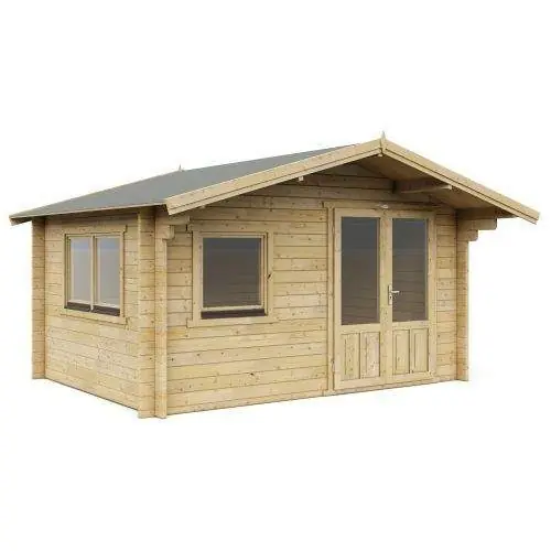 Beste Prijs Blokhut 4x3 Complete Interflex 400 x 300 + 90 cm