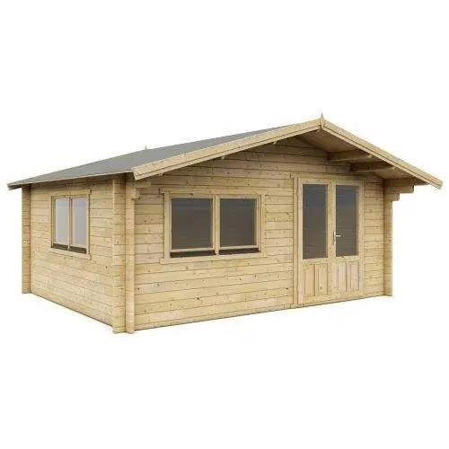 Tijdelijk Beschikbaar Blokhut 5x4 Complete Interflex 500 x 400 + 90 cm