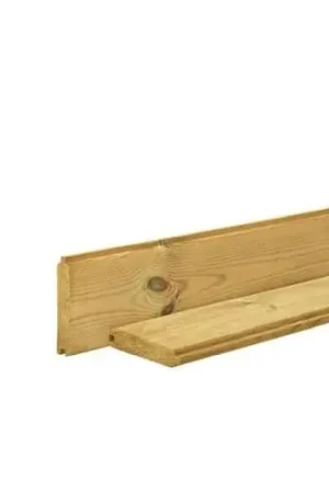 Koop Online Grenen blokhutprofielplank 2,8 x 14,5 cm groen geïmpregneerd