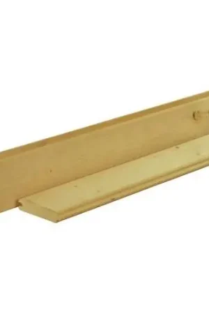 Voordeelprijs Scandinavisch vuren geschaafd blokhutprofiel 2,8 x 14,5 cm groen geïmpregneerd