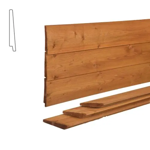 Zweeds rabat vuren bruin geïmpregneerd 1,6-1,9 x 14,5 cm Must-Have