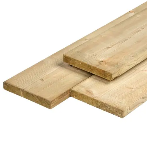 Vlonderplank vuren geïmpregneerd glad geschaafd 2,8 x 19,5 cm Op = Op