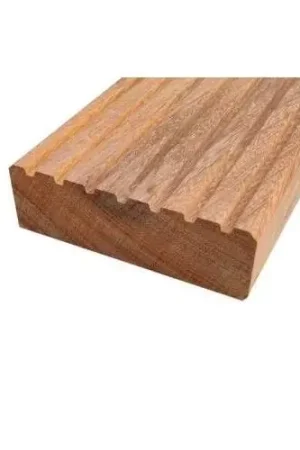 Brugdekdelen hardhout azobé geschaafd 3,5 x 14 cm Merkproduct