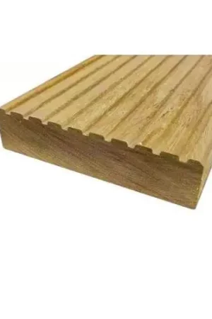 Brugdekdelen hardhout azobé geschaafd 4,5 x 19 cm Finale Uitverkoop