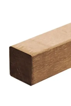 Azobé tuinpaal glad geschaafd 8,5 x 8,5 cm Finale Uitverkoop