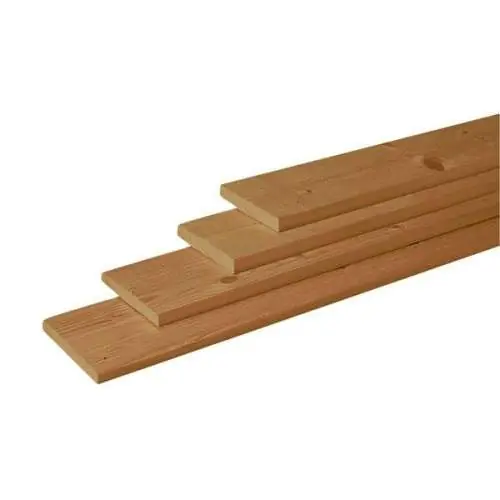 Gratis Retour Schuttingplank douglas geschaafd groen geïmpregneerd 1,6 x 14 cm