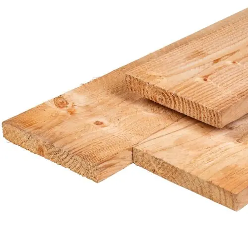 Gecertificeerd Kantplank douglas bezaagd 2,5 x 25 cm