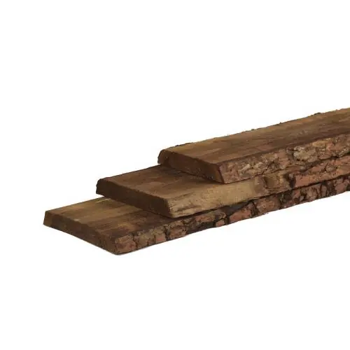 Schaaldelen douglas bruin geïmpregneerd 2,3 x 15-20 cm Seizoensaanbieding