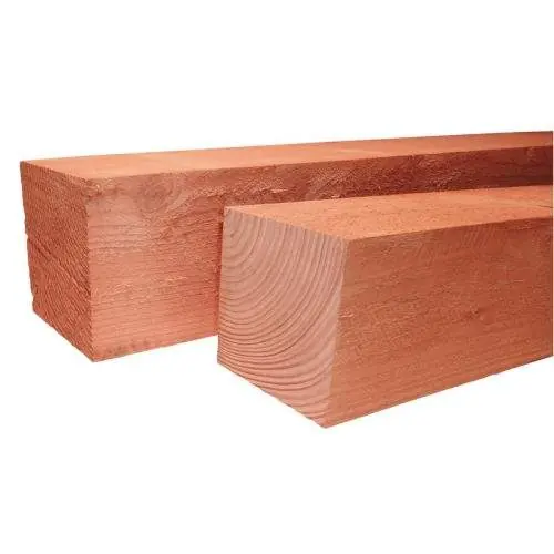 Douglas fijnbezaagde paal 12 x 12 cm onbehandeld Gereduceerde Prijs
