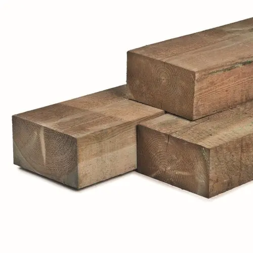 Rustieke biels geïmpregneerd grenen 12x22x260 cm Lage Prijs