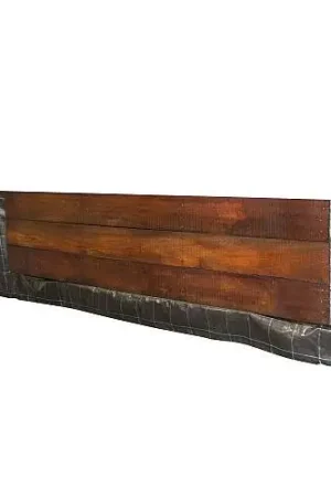 Beschoeiingsschot hardhout 100 x 200 cm duurzaamheidsklasse 1 Veilige Betaling