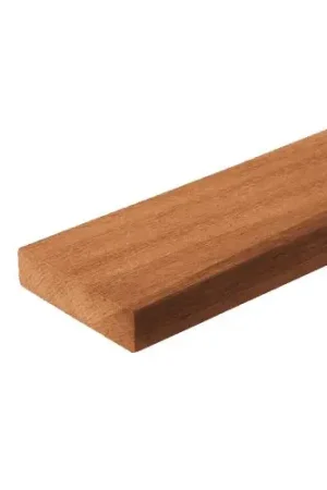 Beperkte Voorraad Hardhouten schuttingplank Bankirai glad geschaafd 1,9 x 9 x 275 cm 103121
