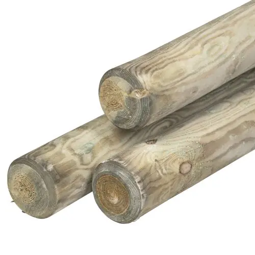 Ronde tuinpaal geïmpregneerd Ø10 x 500 cm Alleen Vandaag