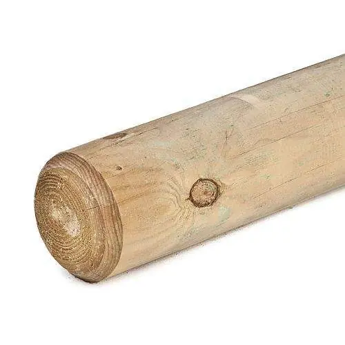 Direct Verzonden Ronde tuinpaal geïmpregneerd Ø12 x 500 cm