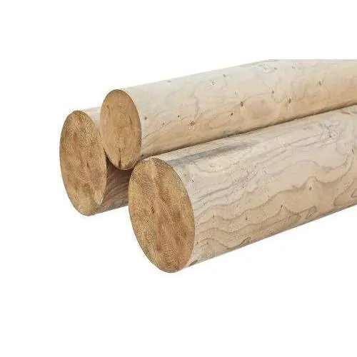 Superprijs Ronde constructiepaal geïmpregneerd Ø20 x 600 cm