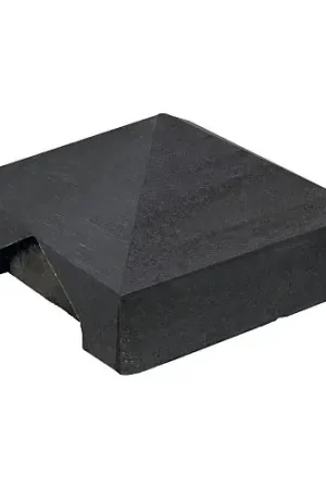 Beton afdekpet antraciet gecoat 14 x 14 x 5 cm zonder uitsparing Beperkte Voorraad
